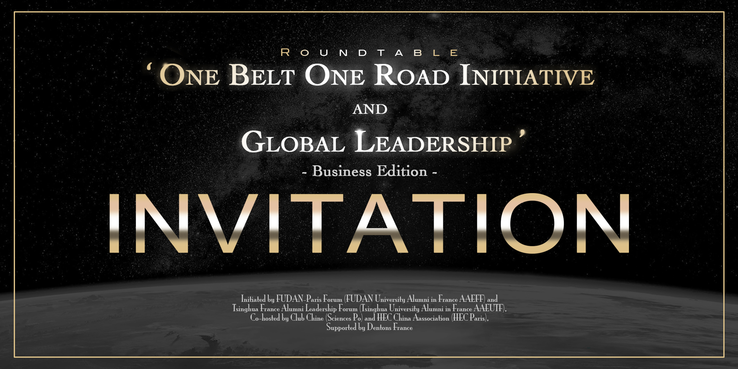 The First edition of Series of Roundtables “One Belt One Road Initiative (BRI) and Global Leadership” will be held on March 22, 2018 in Paris.