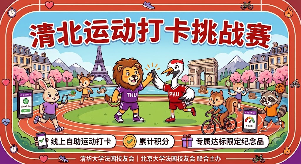 首届 “清北运动打卡挑战赛” 9月1日热血开跑！